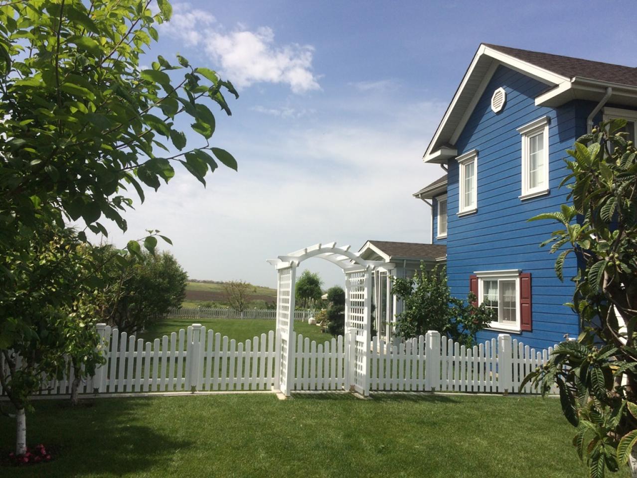 Özel Kedi Kulübesi ve çitler - Sunflower Evleri